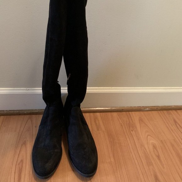 Sam Edelman Women's Tall Suede Boots Size 10 Black - Picture 1 of 11
